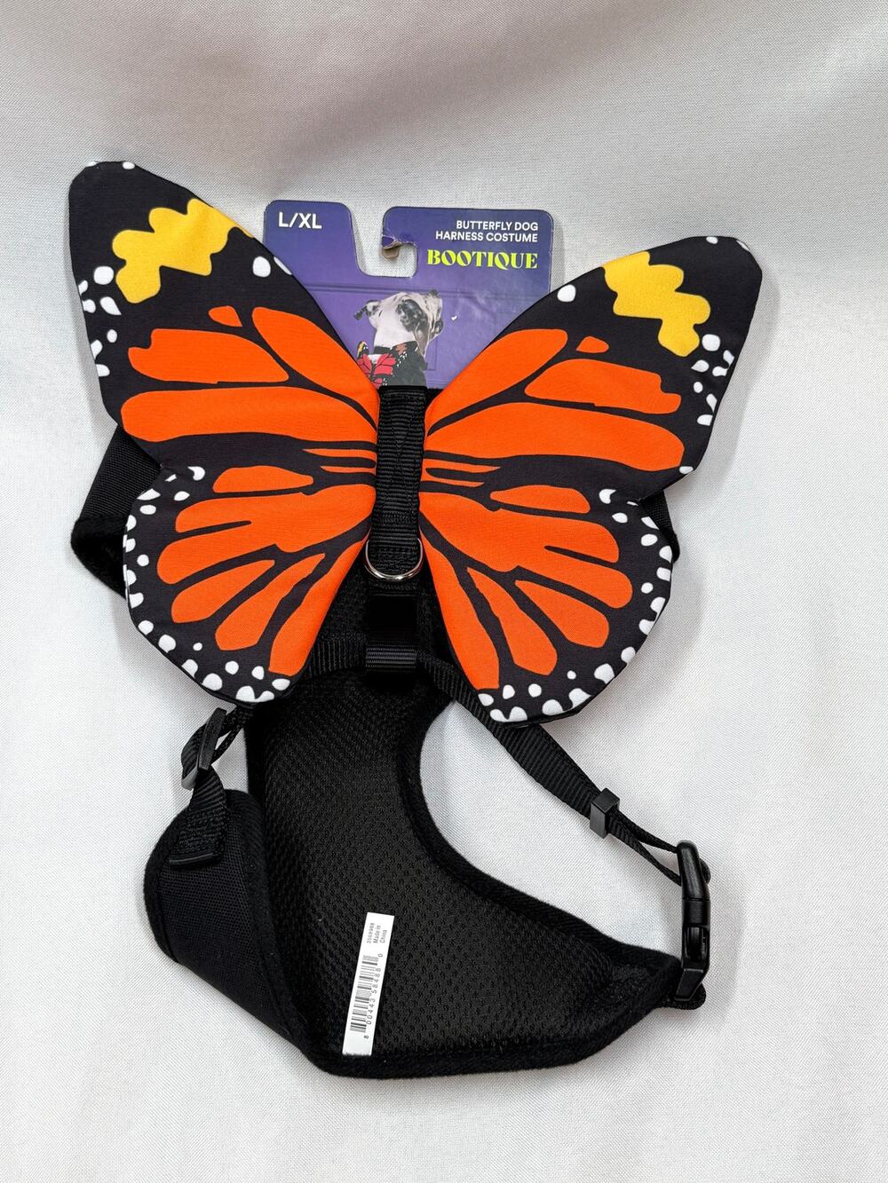Bootique Butterfly Dog Harness Costume L/XL Halloween Monarch Wings NWT